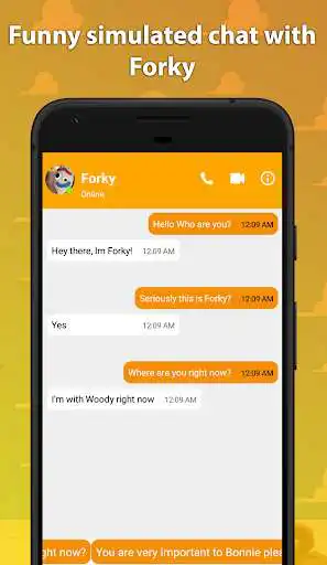 Play Best Funny Forky Fake Chat And Video Call  and enjoy Best Funny Forky Fake Chat And Video Call with UptoPlay