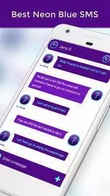 Play Best Neon Blue SMS