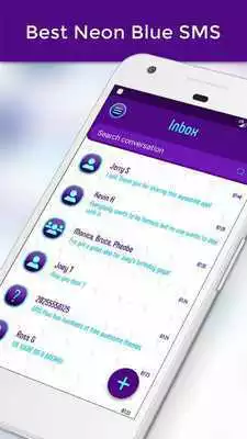 Play Best Neon Blue SMS