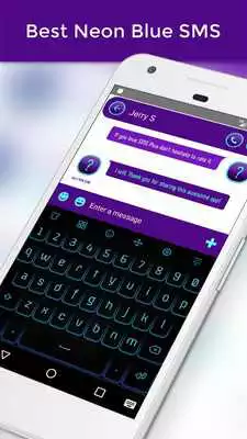 Play Best Neon Blue SMS