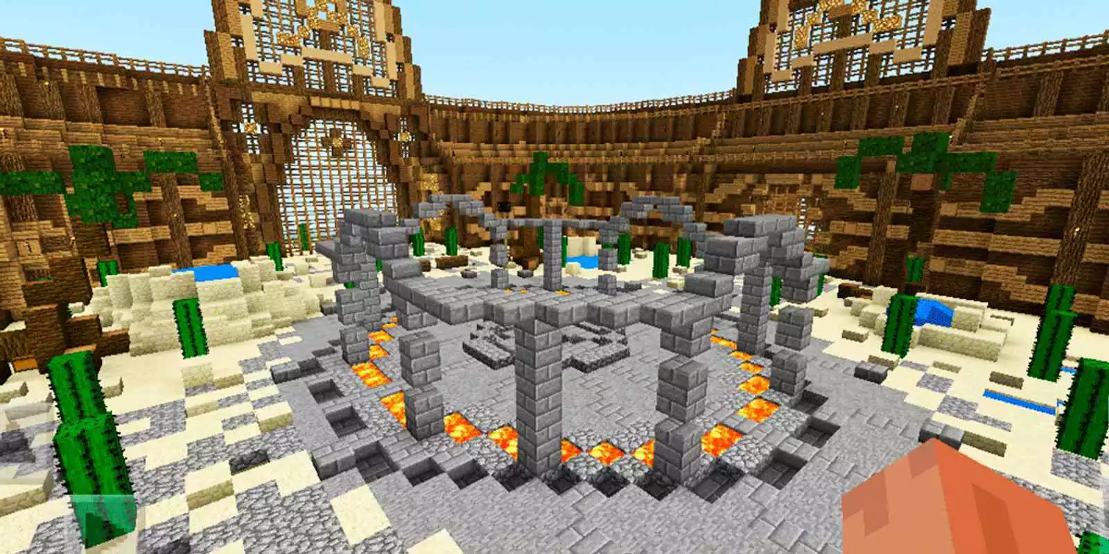 Play Best PvP Battle Arena. Map for MCPE