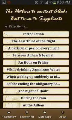 Play Best Times to Supplicate (dua)