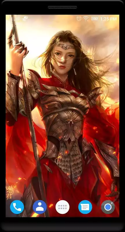 Play Best Warrior Girl Wallpaper