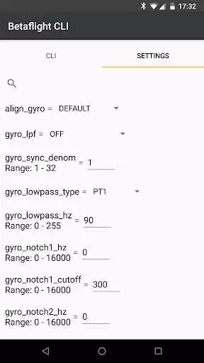 Play Betaflight CLI