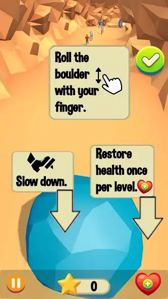 Play Be The Boulder as an online game Be The Boulder with UptoPlay