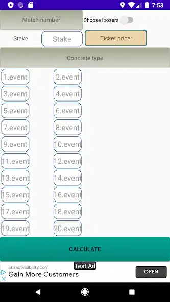 Play Bet outcome calculator as an online game Bet outcome calculator with UptoPlay