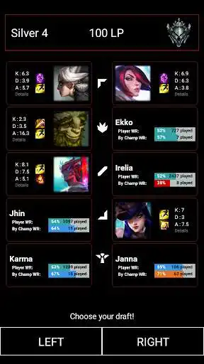 Play Better Draft for League of legends as an online game Better Draft for League of legends with UptoPlay