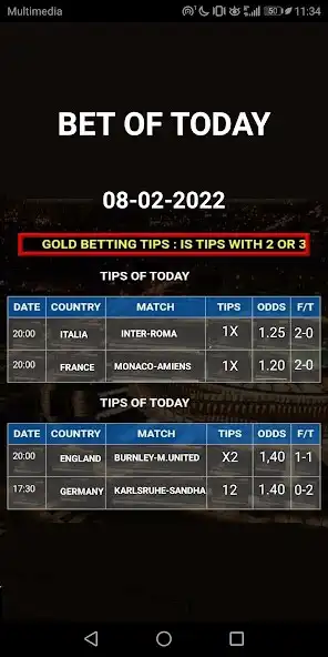 Play BETTING TIPS VIP- 4 SURE ODDS as an online game BETTING TIPS VIP- 4 SURE ODDS with UptoPlay