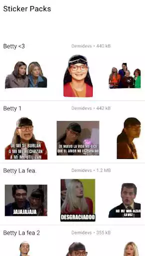 Play Betty La Fea Stickers  and enjoy Betty La Fea Stickers with UptoPlay