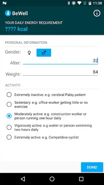 Play BeWell – My Calorie Needs as an online game BeWell – My Calorie Needs with UptoPlay