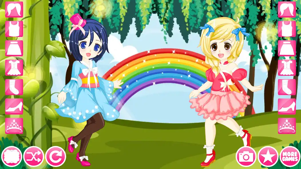 Play BFF Sisters Dress Up Game as an online game BFF Sisters Dress Up Game with UptoPlay