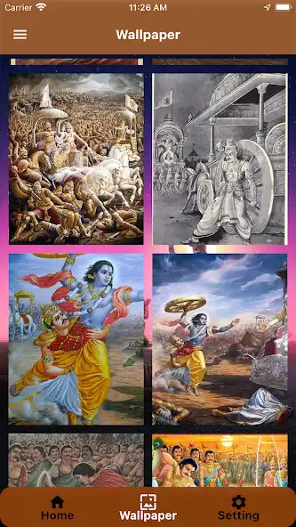 Play Bhagavad Gita and Wallpaper as an online game Bhagavad Gita and Wallpaper with UptoPlay