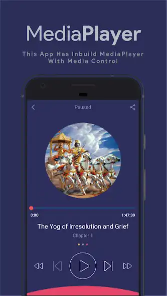 Play Bhagavad Gita Hindi Audio, Eng as an online game Bhagavad Gita Hindi Audio, Eng with UptoPlay