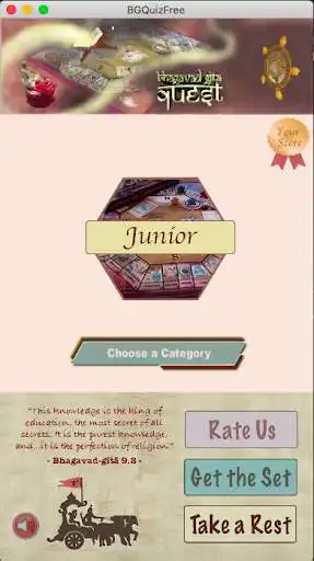 Play Bhagavad-Gita Quiz FREE App  and enjoy Bhagavad-Gita Quiz FREE App with UptoPlay