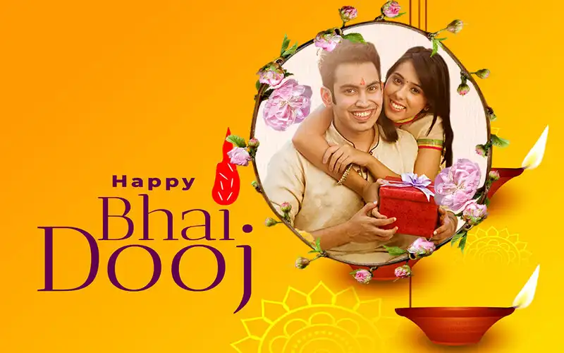 Play Bhai Dooj 2023 Photo Frames as an online game Bhai Dooj 2023 Photo Frames with UptoPlay