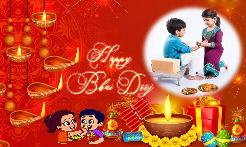 Play Bhai Dooj Photo Frames as an online game Bhai Dooj Photo Frames with UptoPlay