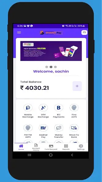 Play BharatPay - Recharge DMT AEPS as an online game BharatPay - Recharge DMT AEPS with UptoPlay