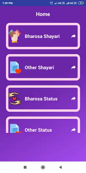 Play Bharosa Shayari Status Hindi as an online game Bharosa Shayari Status Hindi with UptoPlay