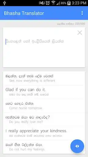 Play Bhasha Sinhala Translator