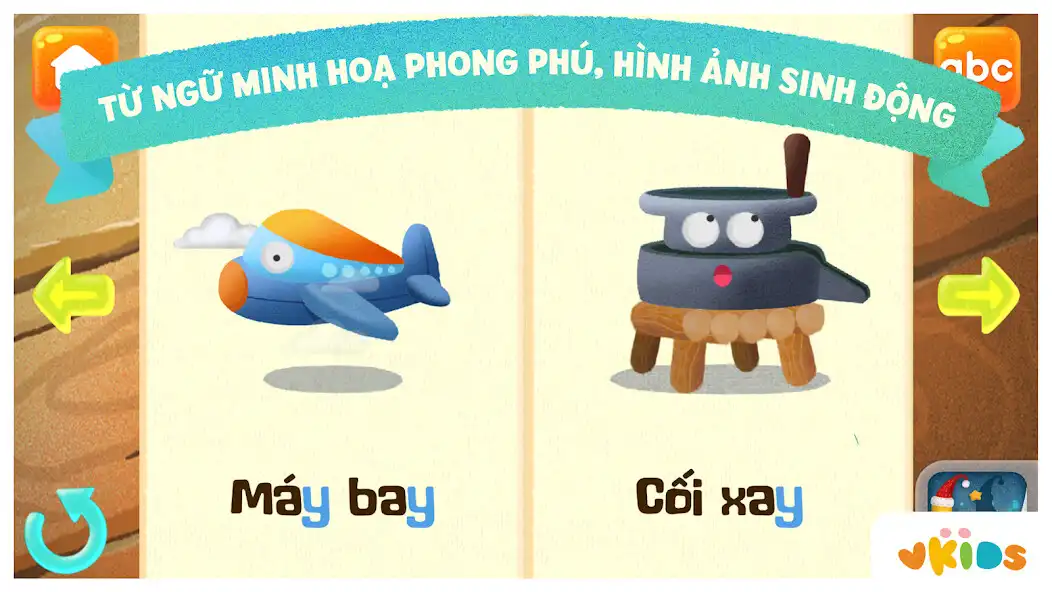 Play Bé Học Chữ Cái Tiếng Việt - Vkids as an online game Bé Học Chữ Cái Tiếng Việt - Vkids with UptoPlay