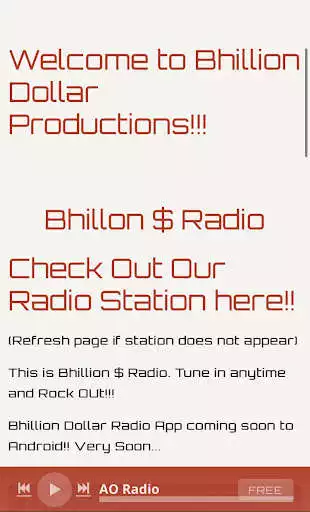 Play Bhillion $ Radio  and enjoy Bhillion $ Radio with UptoPlay