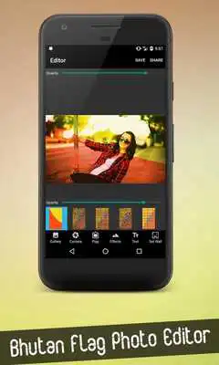 Play Bhutan Flag Photo Editor
