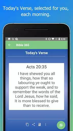 Play Bible 365 - KJV Bible Verse of the Day Bible App as an online game Bible 365 - KJV Bible Verse of the Day Bible App with UptoPlay