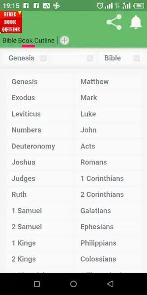 Play Bible Book Outline  and enjoy Bible Book Outline with UptoPlay