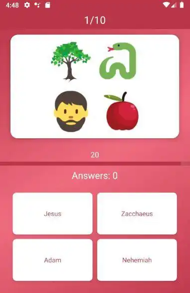 Play Bible Character Quiz as an online game Bible Character Quiz with UptoPlay