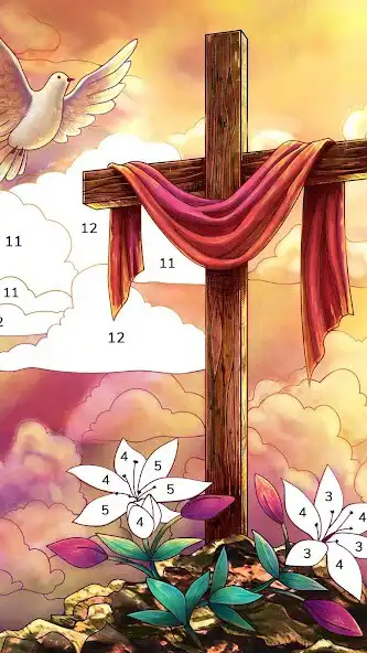 Play Bible Coloring Paint By Number as an online game Bible Coloring Paint By Number with UptoPlay