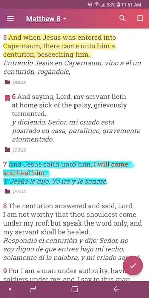 Play Bible English Spanish Offline as an online game Bible English Spanish Offline with UptoPlay