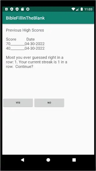 Play BibleFillInTheBlank as an online game BibleFillInTheBlank with UptoPlay