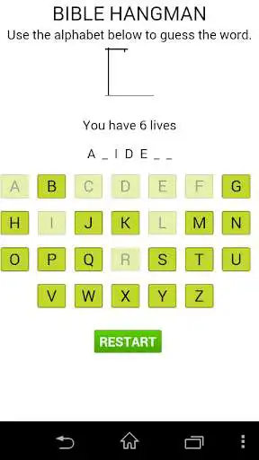 Play APK Bible Hangman - King James  and enjoy Bible Hangman - King James with UptoPlay com.funhtml5games.hangmanbible