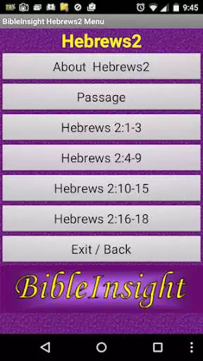 Play Bible Insight Hebrews 2