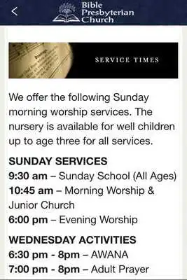 Play Bible Presbyterian Church GI