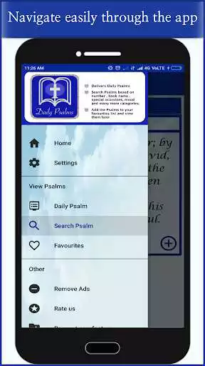 Play Bible Psalms Daily  and enjoy Bible Psalms Daily with UptoPlay