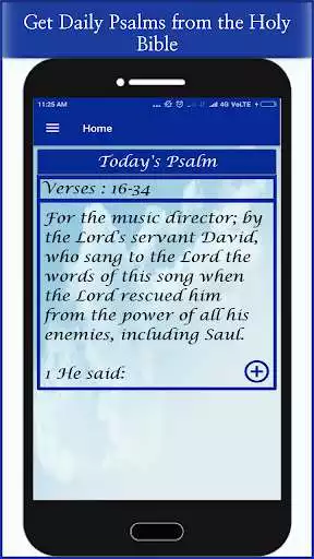 Play Bible Psalms Daily as an online game Bible Psalms Daily with UptoPlay
