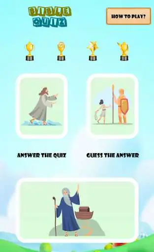 Play Bible Quiz: Guess and Answer as an online game Bible Quiz: Guess and Answer with UptoPlay
