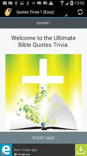 Play Bible Quotes Trivia as an online game Bible Quotes Trivia with UptoPlay