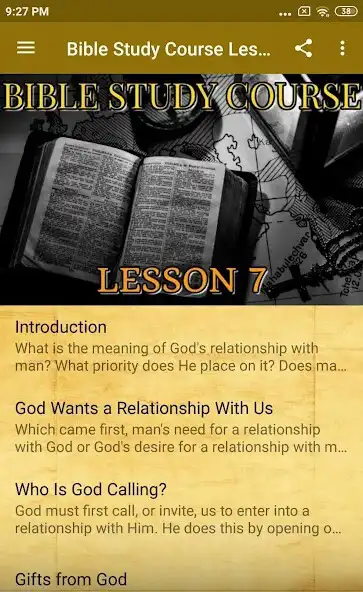Play Bible Study Course Lesson 7  and enjoy Bible Study Course Lesson 7 with UptoPlay