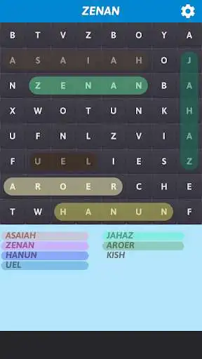 Play Bible Word Search as an online game Bible Word Search with UptoPlay