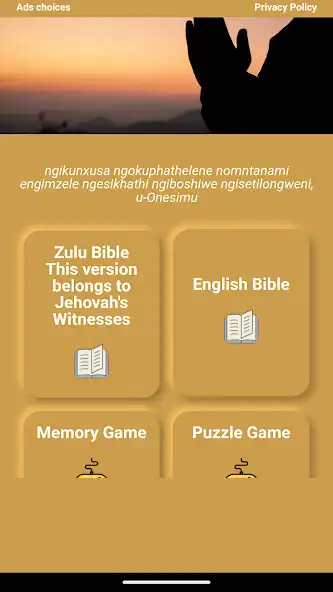 Play Bible Zulu + English  and enjoy Bible Zulu + English with UptoPlay