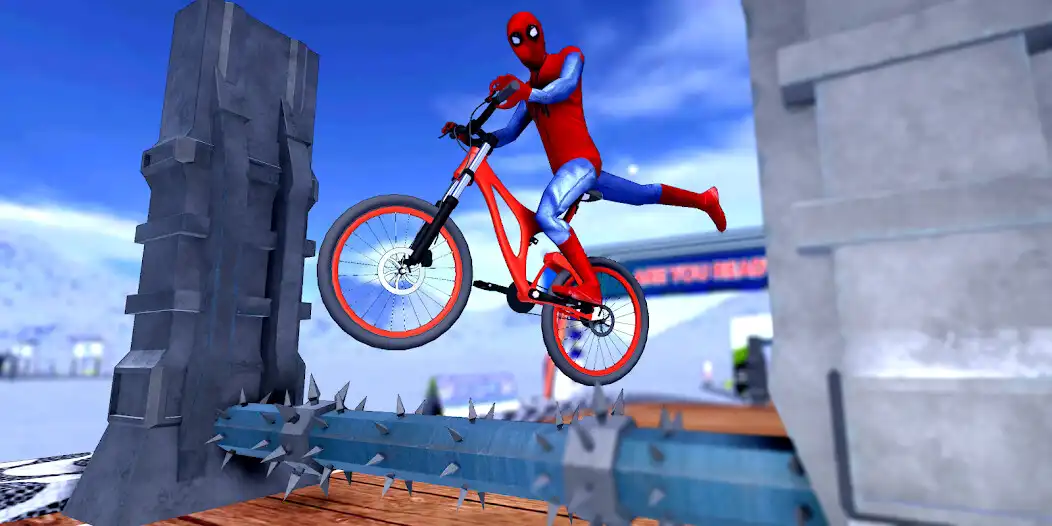 Play Bicycle Super Hero Ramp Stunts  and enjoy Bicycle Super Hero Ramp Stunts with UptoPlay