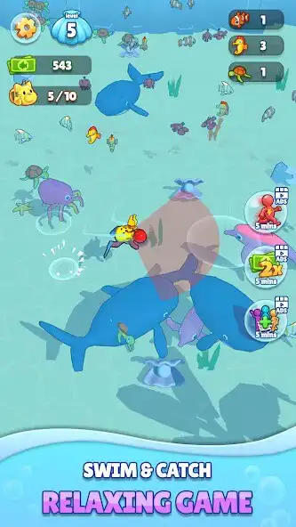 Play Big Aquarium: Fish Hunter as an online game Big Aquarium: Fish Hunter with UptoPlay