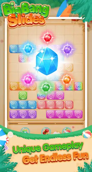 Play BigBang Slides: Blocks Puzzle as an online game BigBang Slides: Blocks Puzzle with UptoPlay