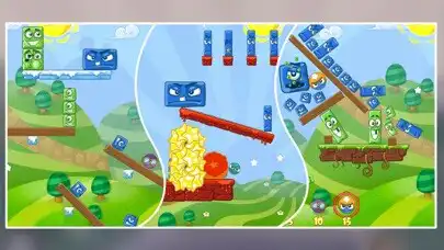 Play Big Blocks Battle: Slingshot as an online game Big Blocks Battle: Slingshot with UptoPlay