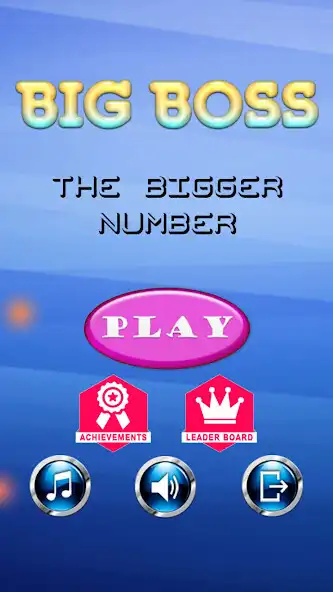 Play BIG BOSS - THE BIGGER NUMBER  and enjoy BIG BOSS - THE BIGGER NUMBER with UptoPlay