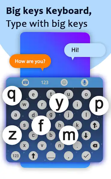 Play Big Button Keyboard: Big Keys  and enjoy Big Button Keyboard: Big Keys with UptoPlay