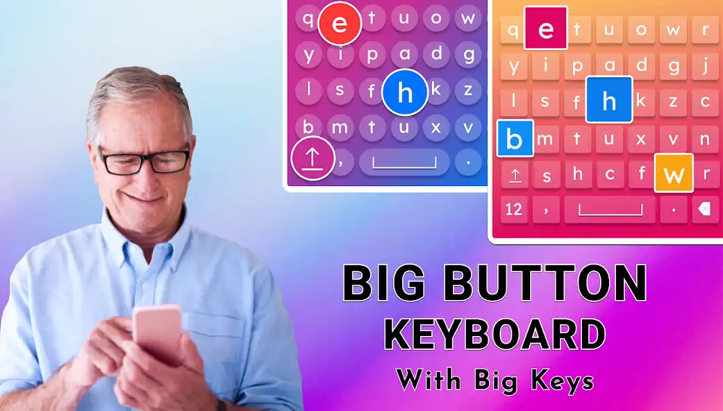 Play Big buttons keyboard: Big keys  and enjoy Big buttons keyboard: Big keys with UptoPlay