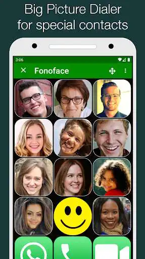 Play Big Dialer, Contacts and Phone - Fonoface  and enjoy Big Dialer, Contacts and Phone - Fonoface with UptoPlay